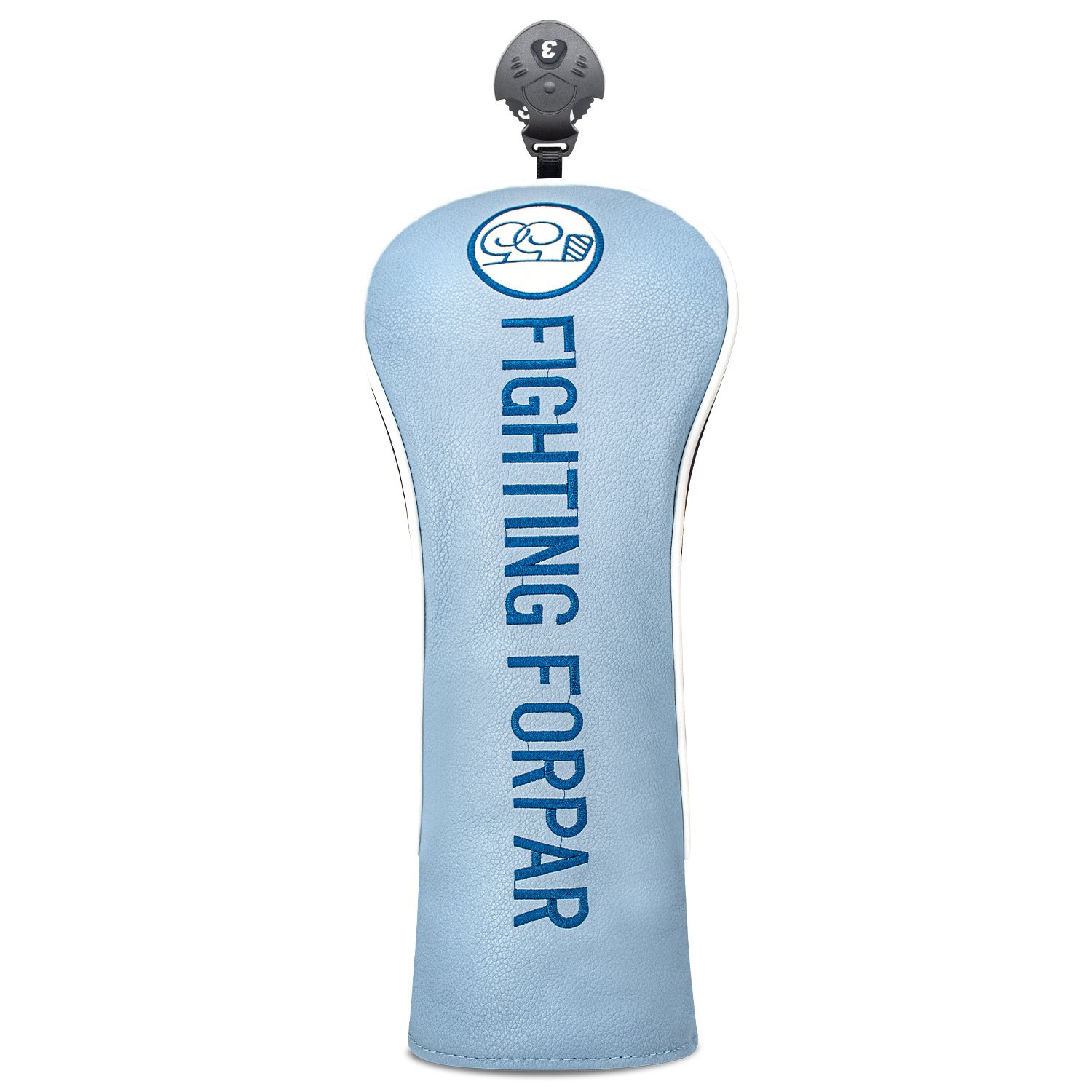 Golf Head Cover Manufacturers Blue Wood Cover 4 Custom Embroidered Golf Headcover For Driver And Woods