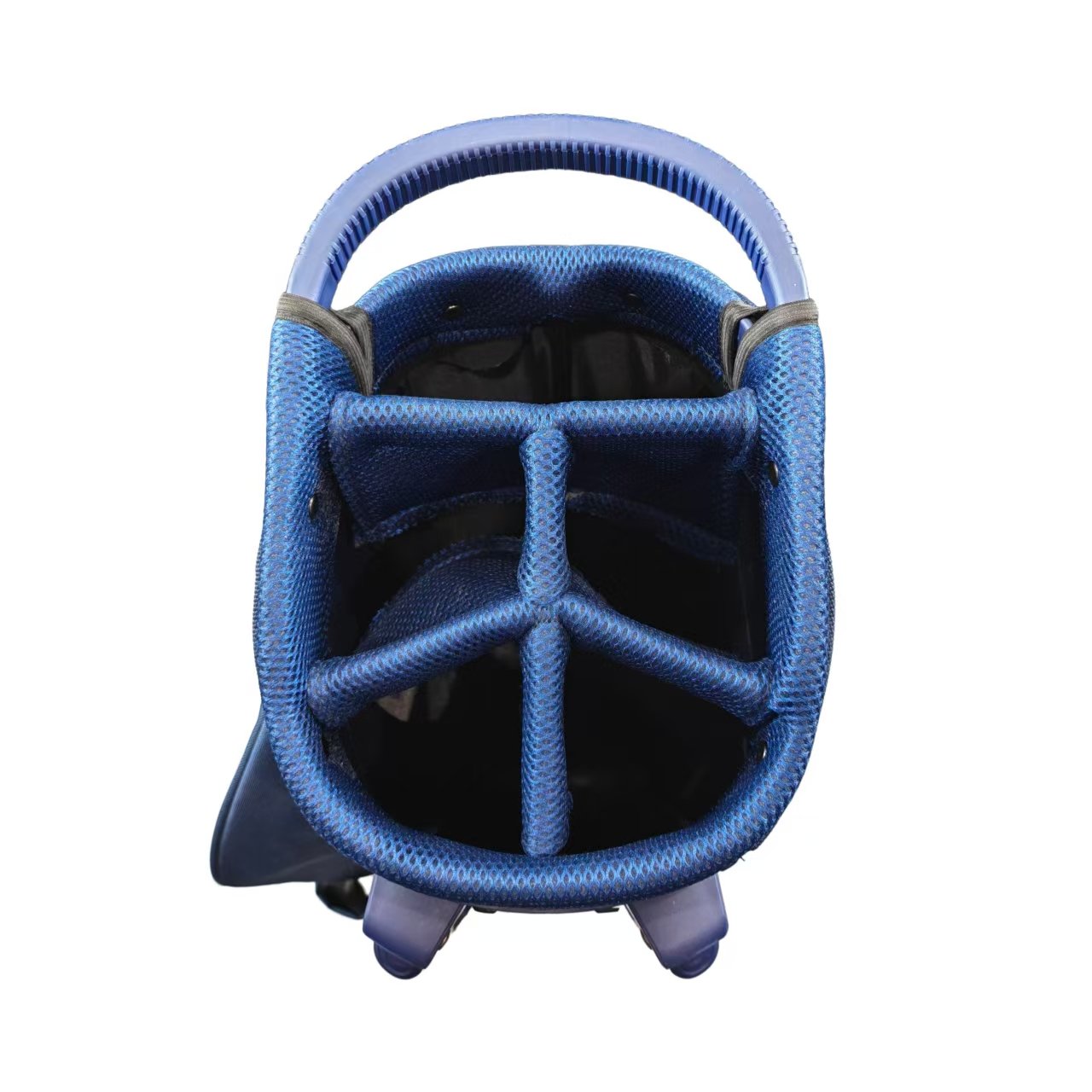 Custom Golf Bag Makers- 5 Way Top Navy Blue Stand Bag 6 Durable 2.8kg Golf Bag With 5 Way Top Dividers