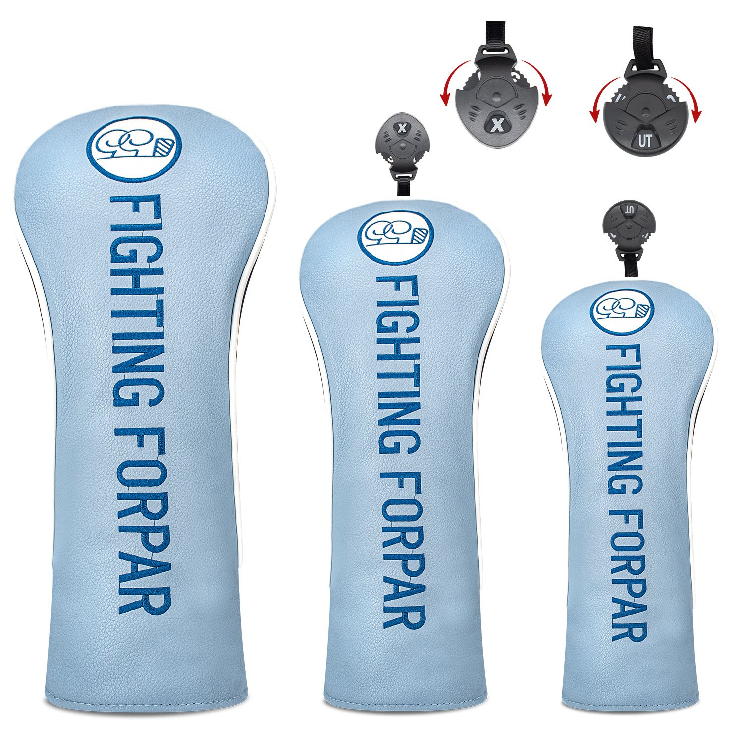 Golf Head Cover Manufacturers Blue Wood Cover 5 Durable Golf Wood Cover With Custom Logo Embroidery
