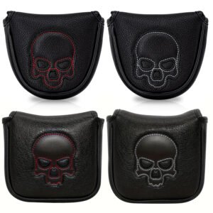 Personalize Black Mallet Putter Covers Golf Headcover Supplier