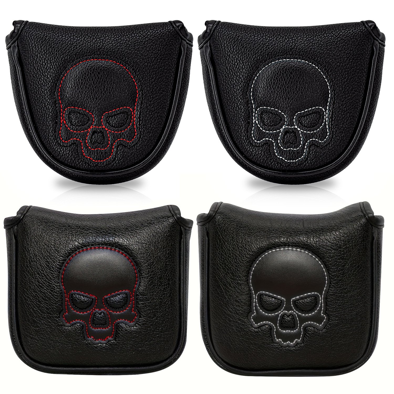 Personalize Black Mallet Putter Covers Golf Headcover Supplier 1 Personalize Black Mallet Putter Covers Golf Headcover Supplier