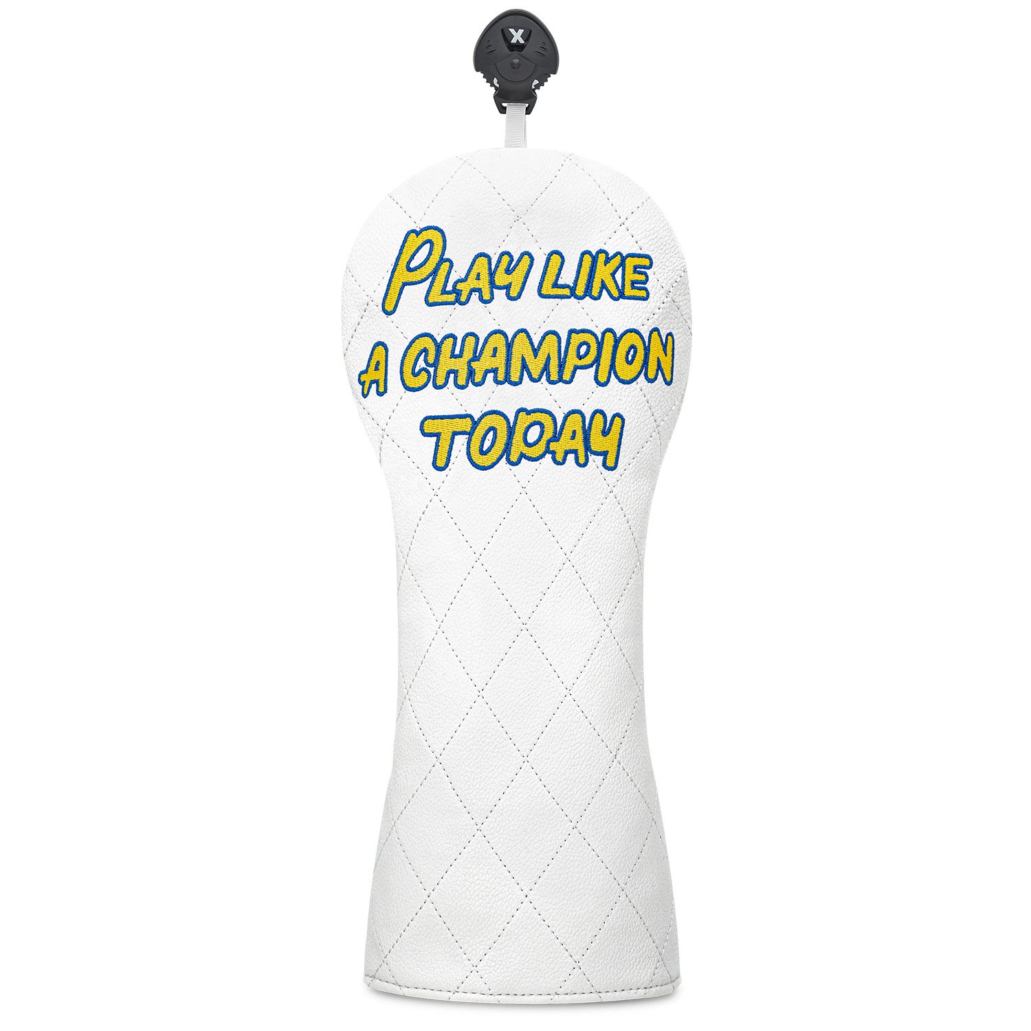 Golf Head Cover Supplier White Leather Driver Cover 4 Personalized White Leather Fairway Wood Headcover