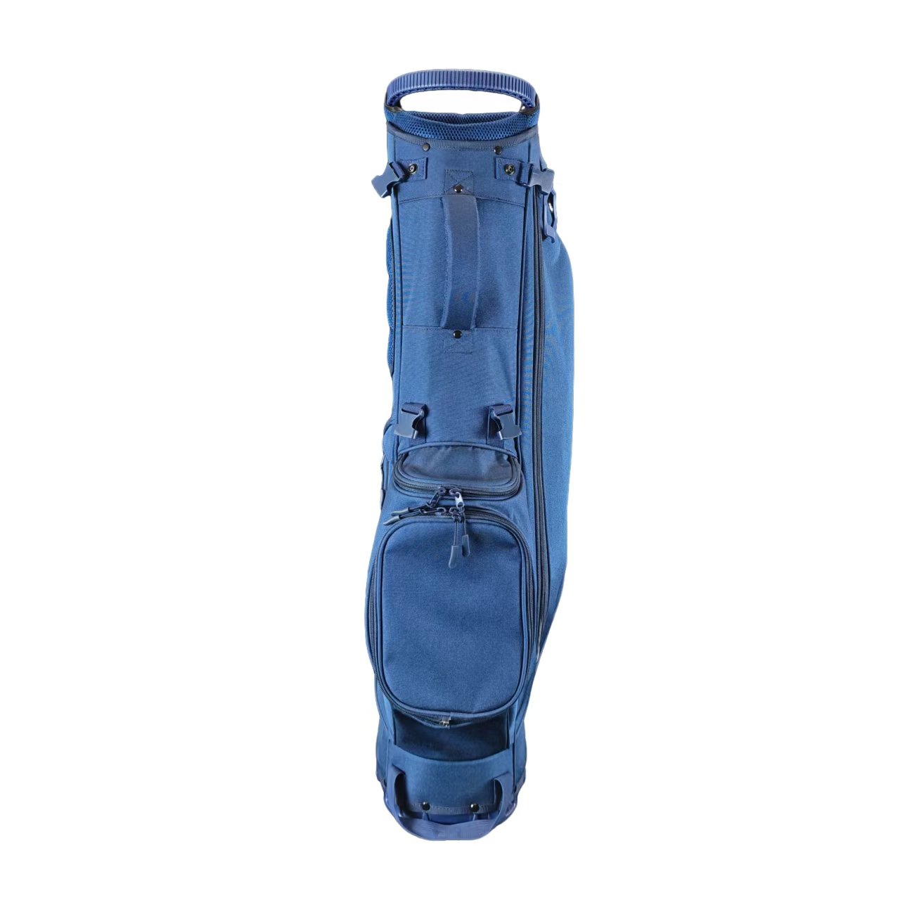 Custom Golf Bag Makers- 5 Way Top Navy Blue Stand Bag 4 Waterproof Nylon Golf Bag With Dual Shoulder Straps