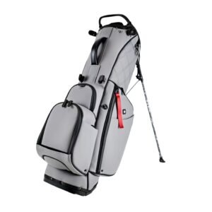 14 Way Dvider Grey PU Leather Stand Golf Bag Makers