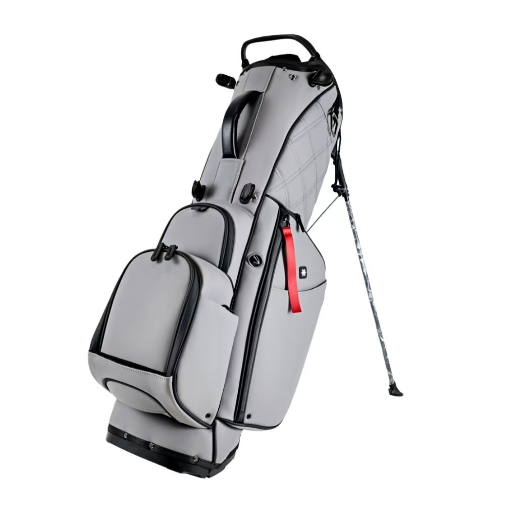 14 Way Dvider Grey PU Leather Stand Golf Bag Makers 1 14 Way Dvider Grey PU Leather Stand Golf Bag Makers