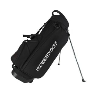 Custom Printed Logo Black Nylon Stand Golf Bag Factory
