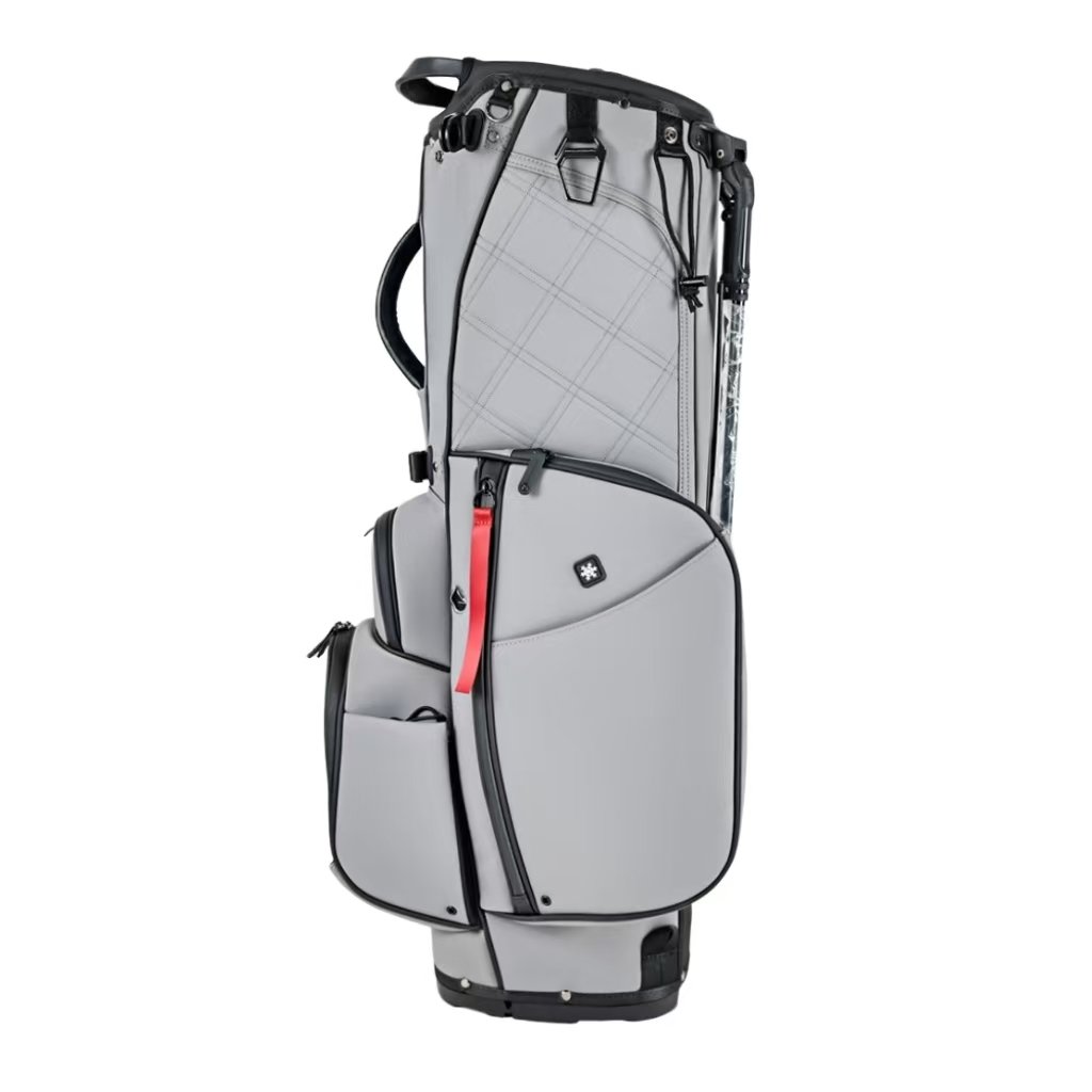 14 Way Dvider Grey PU Leather Stand Golf Bag Makers 2 Lightweight Golf Stand Bag With Dual Shoulder Straps And Full Club Dividers