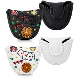 Poker Embroidery Mallet Putter Golf Headcover Supplier