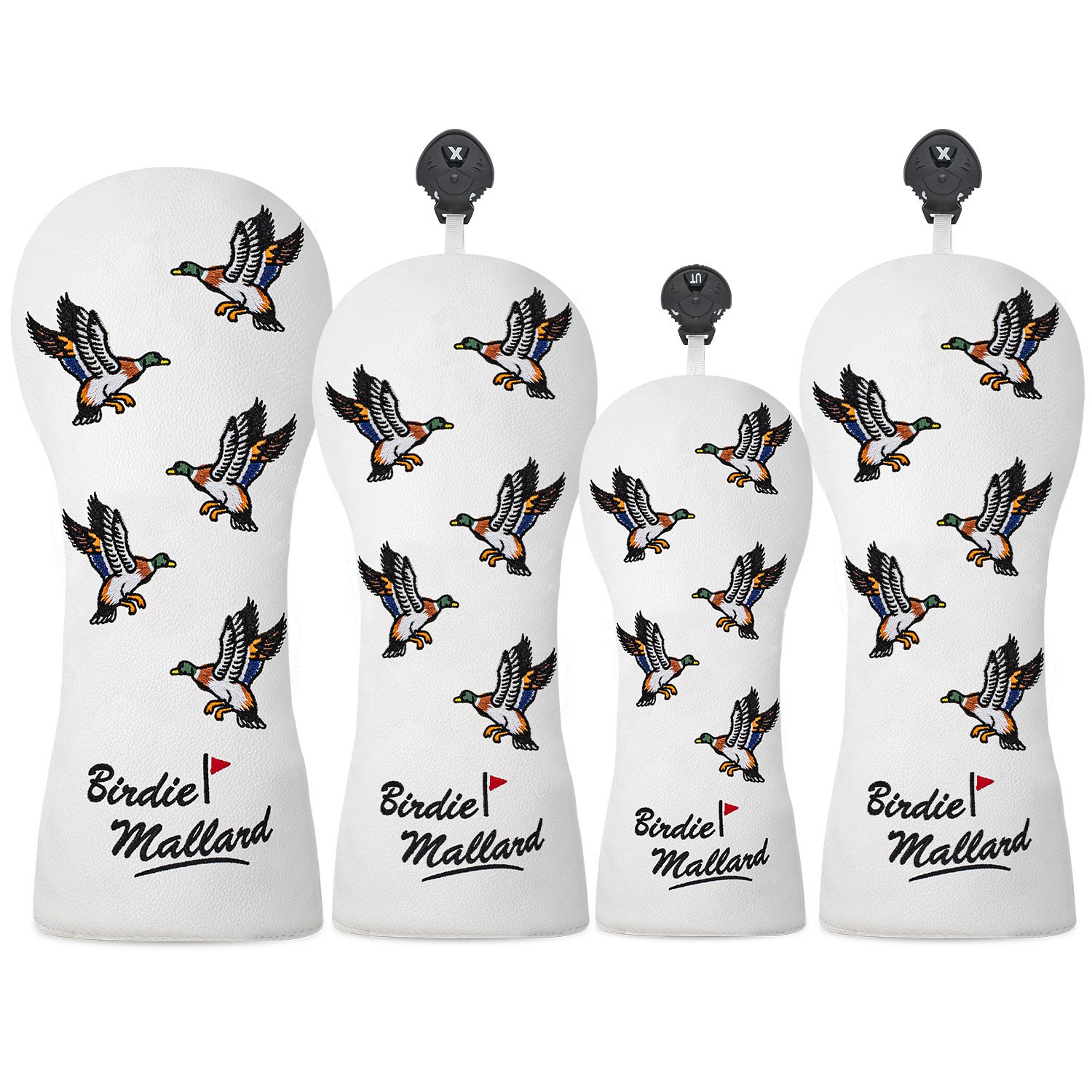 Custom White Leather Wood Sets Golf Headcover Manufacturer 1 Custom White Leather Wood Sets Golf Headcover Manufacturers