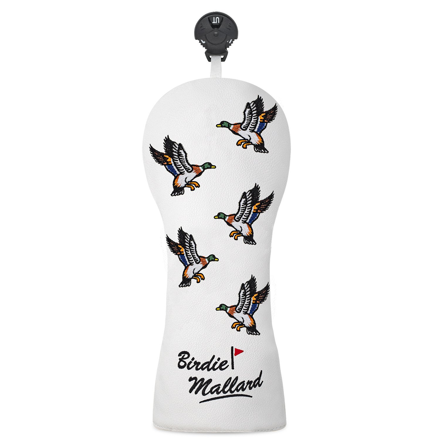 Custom White Leather Wood Sets Golf Headcover Manufacturer 3 Durable Embroidered Wood Cover Set With Velvet Lining
