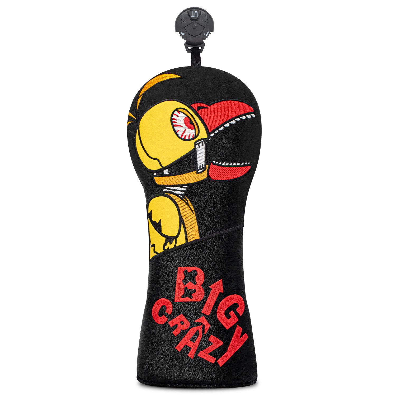 Custom Black Leather Wood Sets Golf Headcover Manufacturer 4 Personalized Black Leather Headcover Collection With Avian Design
