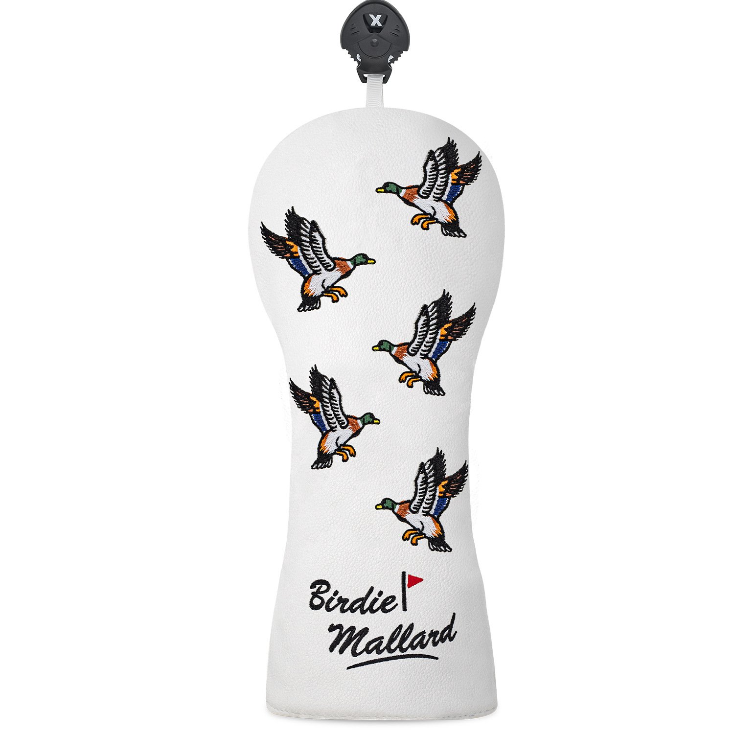 Custom White Leather Wood Sets Golf Headcover Manufacturer 2 Personalized White Leather Headcover Collection With Logo Design