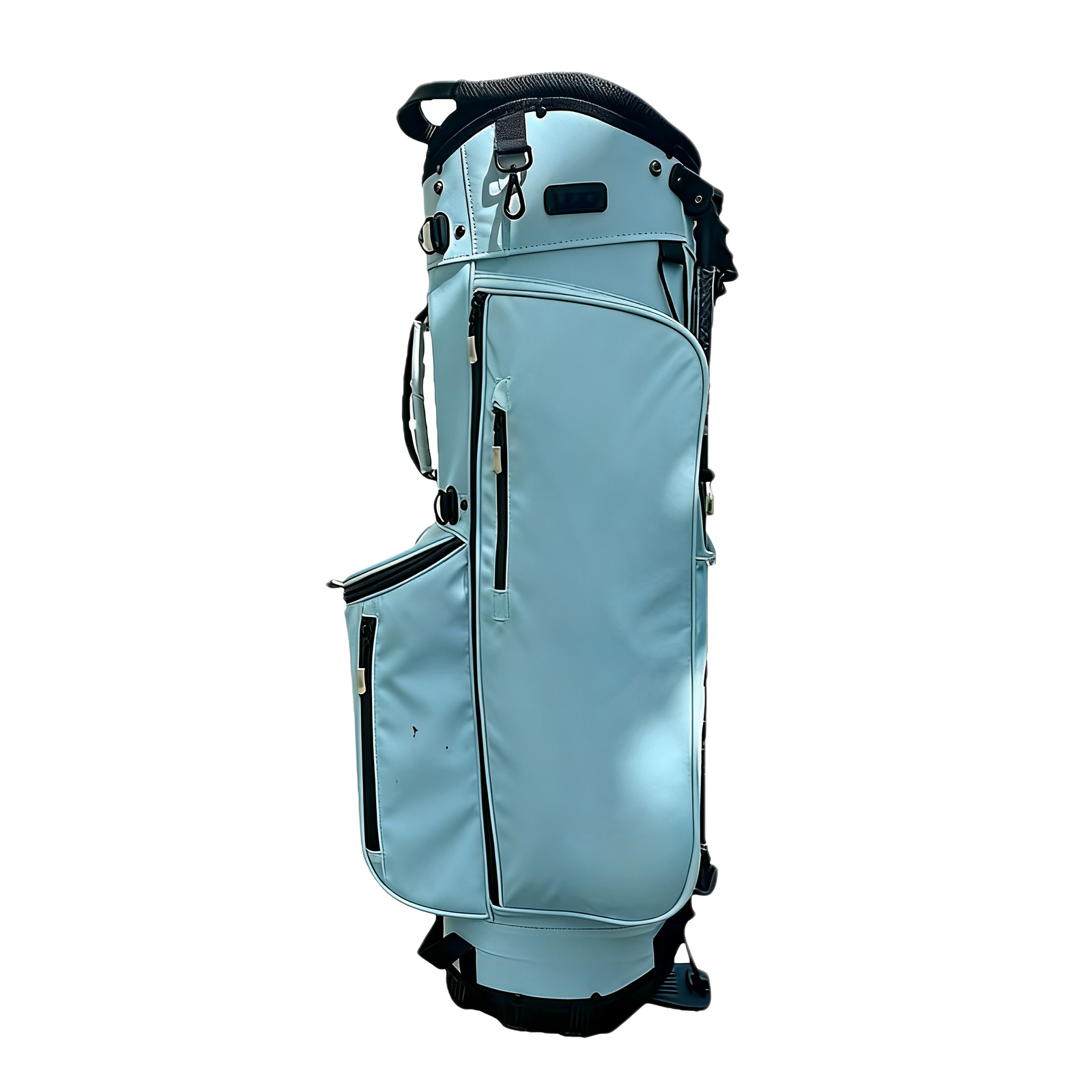 Custom 7 Way Top Waterproof Blue Nylon Golf Bag Supplier 2 Waterproof Blue Nylon Golf Stand Bag With 7 Way Top And 6 Pockets